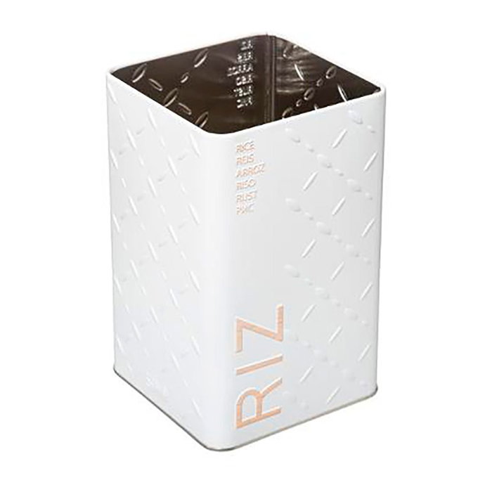Boîte Multiusage Nature Scandi Métal Blanc 1,25 kg Boîte Multiusage Nature Scandi Métal Blanc 1,25 kg