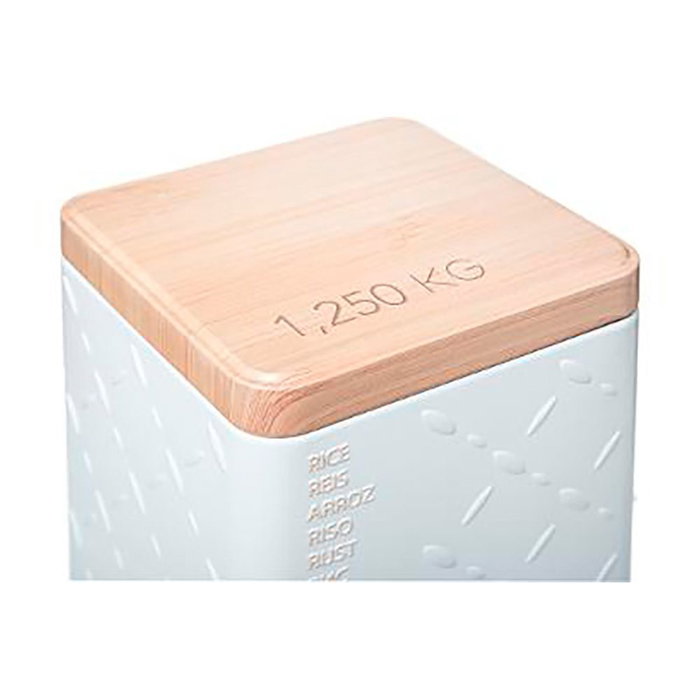 Boîte Multiusage Nature Scandi Métal Blanc 1,25 kg Boîte Multiusage Nature Scandi Métal Blanc 1,25 kg
