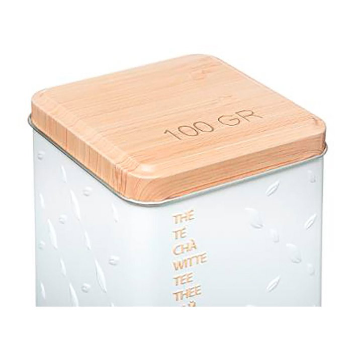 Boîte Multiusage Nature Scandi Métal Blanc 100 gr