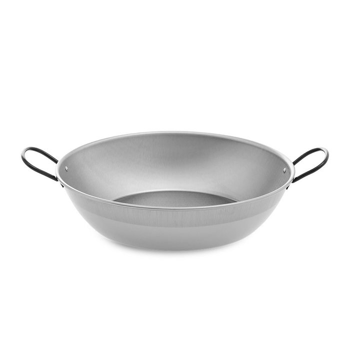 Poêle creuse avec anses Vaello Acier poli (Ø 38 cm) Poêle creuse avec anses Vaello Acier poli (Ø 38 cm)