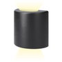 Edm Aplique LED ovale 3W 60lm 4000K lumière du jour IP54 extérieur 12x12x6cm