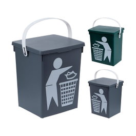 5Five Corbeille de bureau 5 l - Couleurs assorties