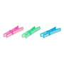Edm Lot de 12 pinces à linge en plastique de couleurs variées 8 cm avec ressort métallique