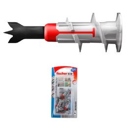 Fischer Duoblade Cheville pour vis de 4-5mm (10 pièces) pour plaques de plâtre