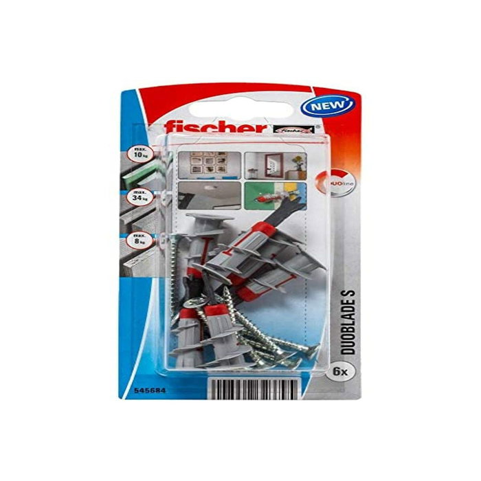 FISCHER DuoBlade Chevilles en Nylon (Lot de 60 unités)
