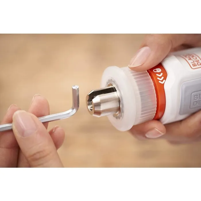 Black & Decker 84400 Tournevis d'assemblage Hexdriver 3,6 V pour montage meuble Black & Decker 84400 Tournevis d'assemblage Hexdriver 3,6 V pour montage meuble