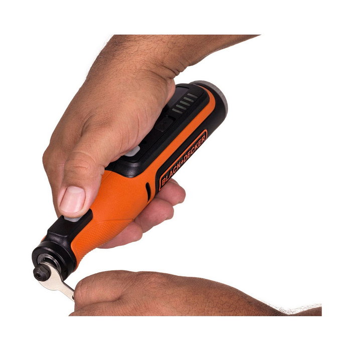 Black + Decker BCRT8IK-XJ Multi-outil rotatif sur batterie 7,2 V avec 53 accessoires