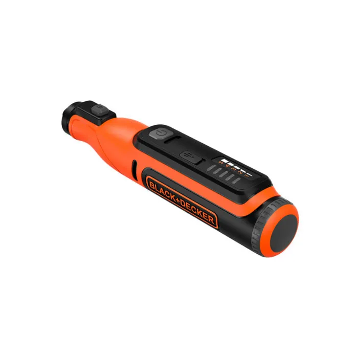 Black & Decker BCRT8IK-XJ Multi-outil rotatif sans fil 7,2 V - Kit avec 53 accessoires et charge micro USB