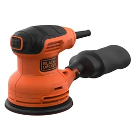 Black + Decker BEW210-QS - Ponceuse excentrique filaire 230W 125mm - Avec sac de collecte de poussières et abrasif inclus