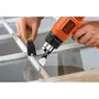 BLACK+DECKER KX1650-QS Déchapeur thermique 1750W - Température max 600°C - 2 débits d'air (250/450 L/min) - Câble 2 mètres - Outil électrique filaire