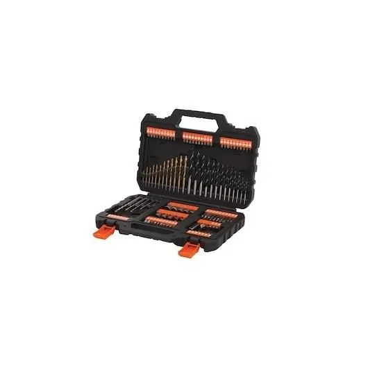 Black+Decker A7200-XJ Coffret de Perçage et Vissage 109 pièces