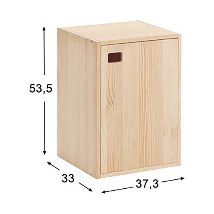 Astigarraga Meuble d'Appoint Dinamic 1 Porte en Pin Massif