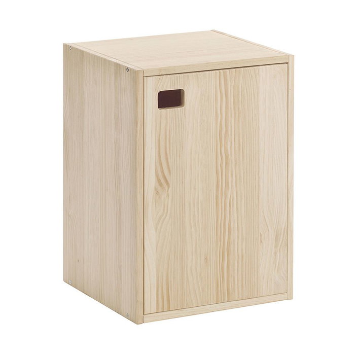 Astigarraga Meuble 1 porte pin massif 37,3 x 33 x 53,5 cm