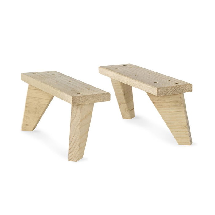 Astigarraga Pied de meuble en pin massif 13,5 x 9 x 31 cm lot de 2 Astigarraga Pied de meuble en pin massif 13,5 x 9 x 31 cm lot de 2