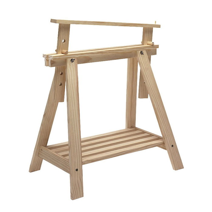 Astigarraga Caballete decoratif inclinable en pin massif 70 x 70 x 45 cm, capacité 400 kg Astigarraga Caballete decoratif inclinable en pin massif 70 x 70 x 45 cm, capacité 400 kg