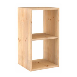 Astigarraga Étagère modulaire 2 cubes Dinamic en pin massif 36,2 x 33 x 70,8 cm