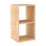 Astigarraga Étagère modulaire 2 cubes Dinamic en pin massif 36,2 x 33 x 70,8 cm