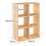 Étagère Astigarraga Dinamic 6 Marron Naturel Pin 70,8 x 33 x 105,4 cm Cubes Modulaire