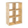 Astigarraga Dinamic 6 Étagère Modulaire Cubes Marron Naturel Pin