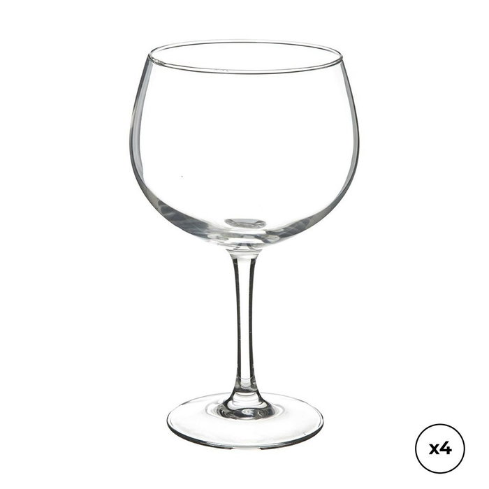 Secret Of Gourmet Lot de 4 verres à gin ballon 70 cl en cristal transparent - Ø11,5 x 19,5 cm Secret Of Gourmet Lot de 4 verres à gin ballon 70 cl en cristal transparent - Ø11,5 x 19,5 cm