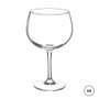 Secret Of Gourmet Lot de 4 verres à gin ballon 70 cl en cristal transparent - Ø11,5 x 19,5 cm