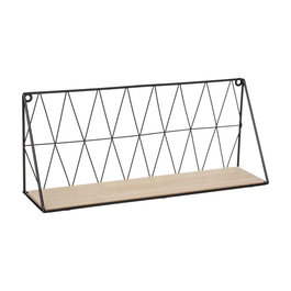 Atmosphera Étagère Industrielle MDF/Métal 47,9 x 20 x 12,5 cm