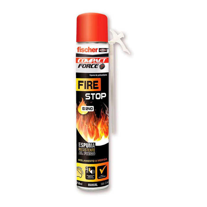 Fischer Espuma fire stop manuelle Mousse polyuréthane ignifuge B1 750 ml Fischer Espuma fire stop manuelle Mousse polyuréthane ignifuge B1 750 ml