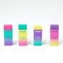 Milan Gomas de borrar nata 320 édition sunset blister 2 pcs gomme à effacer plastique souple non abrasive