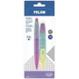 Milan Blister 1 Stylo Bille + 1 Porte-mine Compact Sunset - Bleu, Mine 0.7 mm, 4 Couleurs Assorties