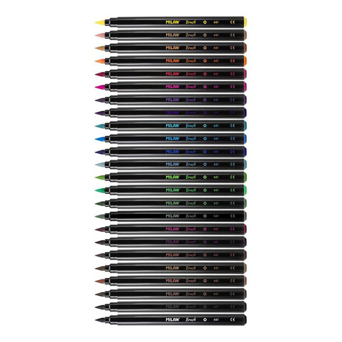 Ensemble de Marqueurs Milan Multicouleur 24 Pièces