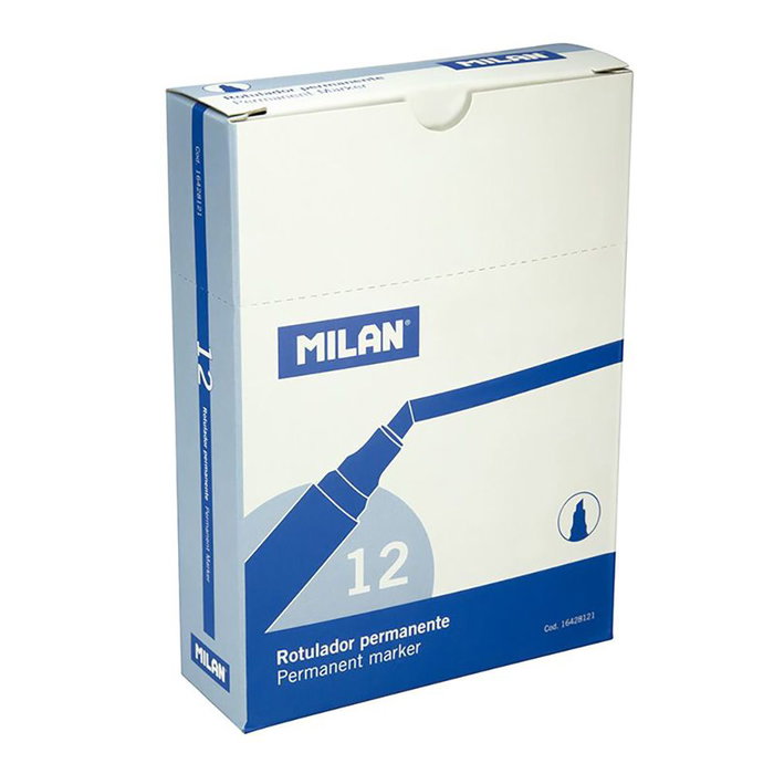 Marqueur permanent Milan Bleu PVC Marqueur permanent Milan Bleu PVC
