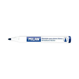 Milán Marqueur pour tableau blanc bleu, pointe ronde Ø 4,7 mm, boîte de 12 unités