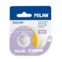 Milán Dérouleur de ruban adhésif lila avec ruban transparent 12 mm x 33 m