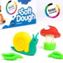 Pâte à modeler en argile Milan Soft dough 913510B Jaune Bleu Multicouleur 85 g Légumes (10 Unités)