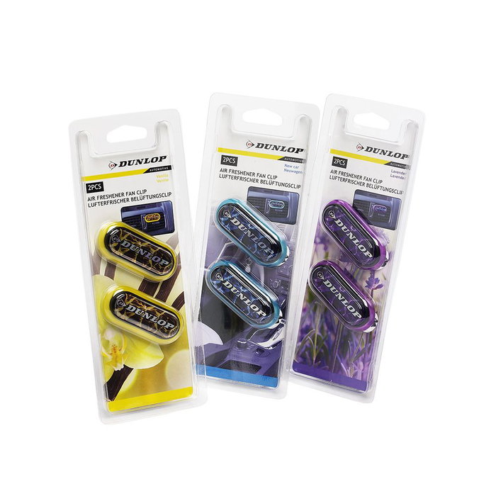 Dunlop Ambientador pour grille d'aération de voiture, modèles assortis