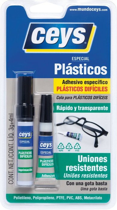 CEYS Adhésif pour plastiques difficiles 3g + 4ml