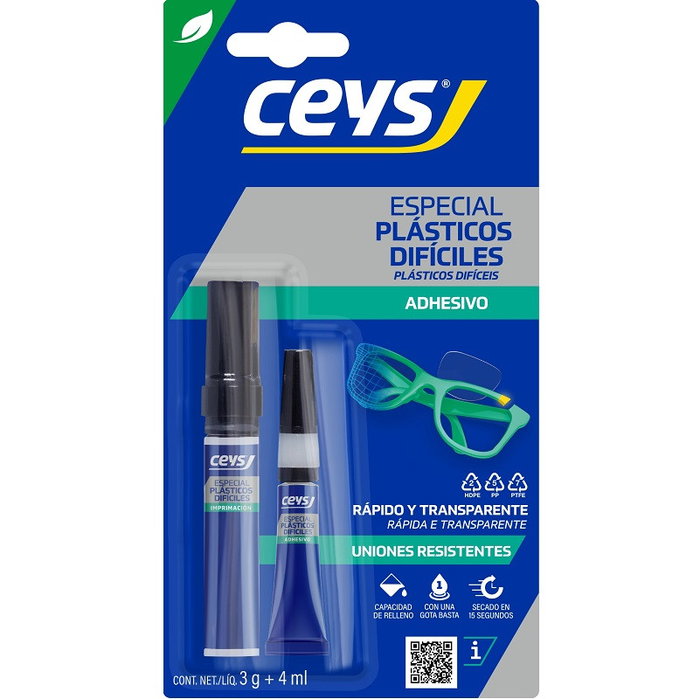 CEYS Adhésif pour plastiques difficiles 3g + 4ml CEYS Adhésif pour plastiques difficiles 3g + 4ml