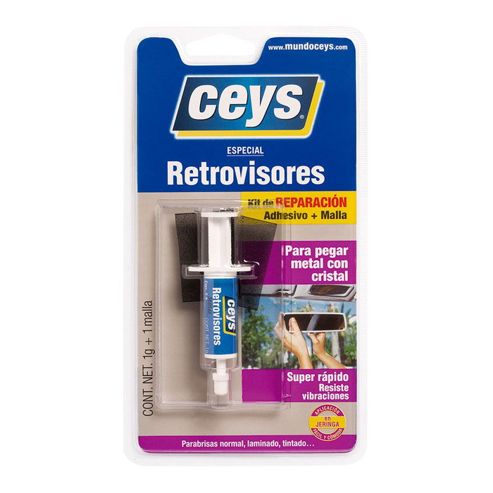 Ceys Colle pour rétroviseur avec maille 1 g