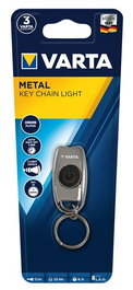 Varta 16603101401 Porte-clés lampe torche LED 15 lumens, aluminium, piles 2xCR2016 incluses