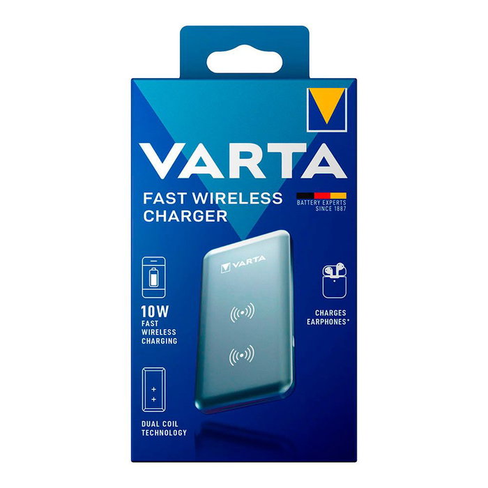 Varta Power Bank sans fil Fast Wireless Argent 10W