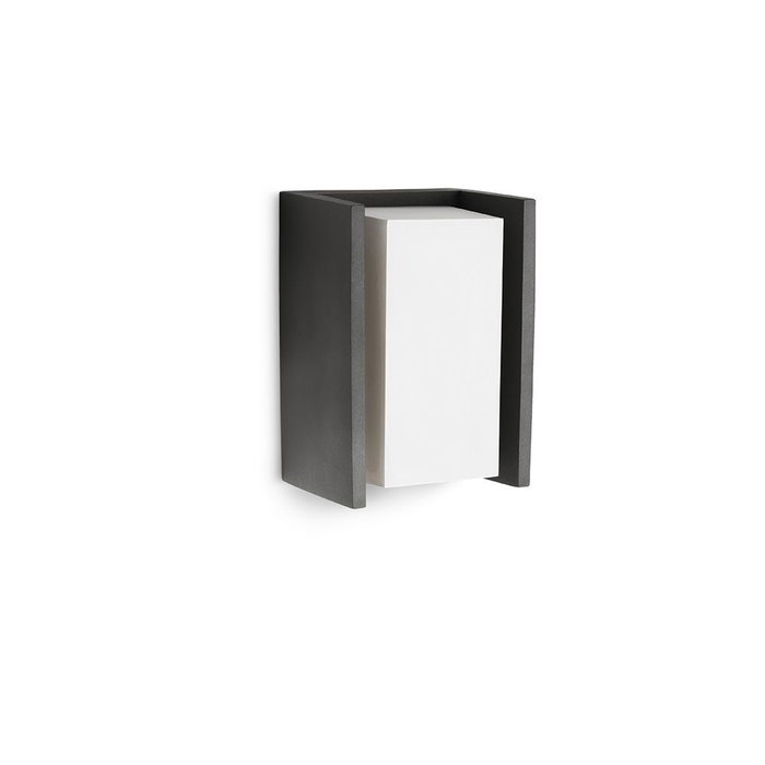 Philips Aplique mural LED E27 modèle Bridge 15W 970 lm Aluminium Anthracite IP44 Philips Aplique mural LED E27 modèle Bridge 15W 970 lm Aluminium Anthracite IP44