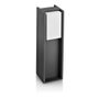 Philips Balise LED Bridge E27 Aluminium Anthracite IP44 14W Ampoule Incluse 12,1 x 40,2 x 12,1 cm