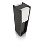 Philips Balise LED Bridge E27 Aluminium Anthracite IP44 14W Ampoule Incluse 12,1 x 40,2 x 12,1 cm