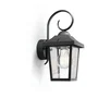 Philips Buzzard - Applique murale extérieure design vintage, Noir, IP44, culot E27 - Pour éclairage de jardin ou façade