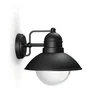 Philips Hoverfly - Applique murale extérieure - Noir - IP44 - Culot E27 - Design vintage - Pour éclairage jardin et façade