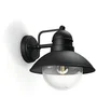 Philips Hoverfly - Applique murale extérieure - Noir - IP44 - Culot E27 - Design vintage - Pour éclairage jardin et façade