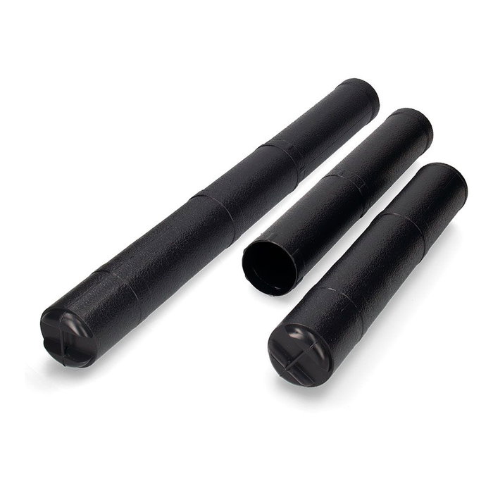 Tube porte-plans extensible 40-75 cm Ø 65 mm noir PVC