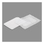 Best Products Bandeau rectangulaire avec bordure dentelée blanc 14 x 21 cm, 4 pcs
