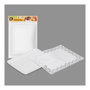 Best Products Bandeja rectangulaire avec dentelle blanche 22 x 28 cm, 2 uds