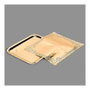 Best Products Plateau rectangulaire avec bordure dorée 31 x 38 cm